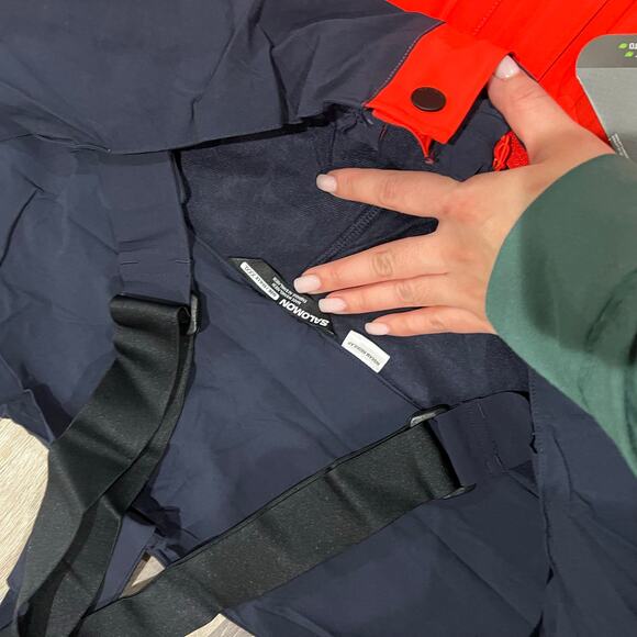 Salomon BRILLIANT SUSPENDERS Men's Pants Snow WaterProof Ski Pants 3XL - Picture 6 of 11